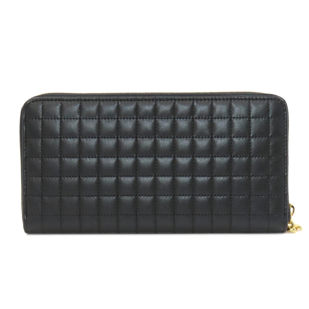 Celine Round Wallet Leather Long Zip